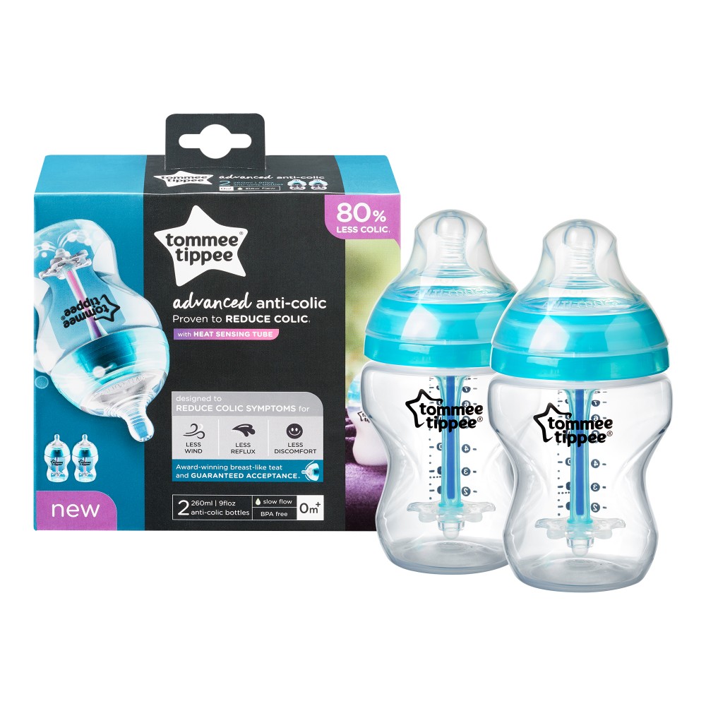 1. Cele mai bune cadouri pentru baby shower - 1.2. Cele mai bune cadouri pentru baieti﻿﻿ - Set 2 biberoane cu sistem de ventilatie Tommee Tippee Advanced